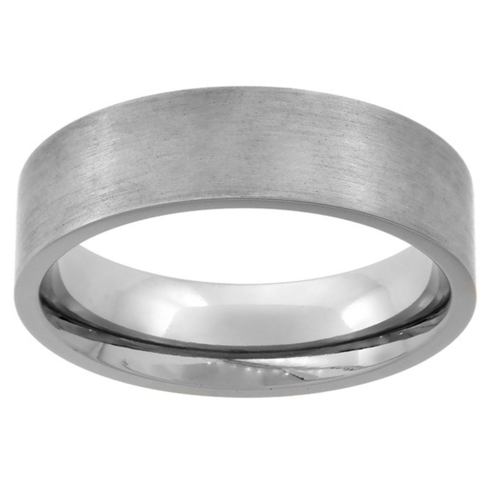 New 6mm Titanium Wedding Band Ring Square Edges